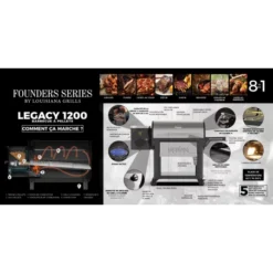 Barbecue à Pellets LG1200FL Legacy LOUISIANA -Barbecue Soldes Boutique barbecue a pellets lg1200fl louisiana 5