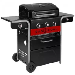 Barbecue Hybride Gaz & Charbon Gas2Coal 330 2.0 3 Brûleurs -Barbecue Soldes Boutique barbecue hybride gaz charbon gas2coal 20 3 bruleurs 4