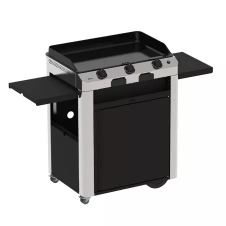 Chariot Plancha Fusion 75 Noir / Inox 2024 - ENO 3 Chariot Plancha Fusion 75 Noir / Inox 2024 - ENO
