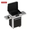 Pack Combo Plancha Electrique 65 Noir & Inox Avec Capot Noir - ENO -Barbecue Soldes Boutique combo plancha electrique enosign 65 acier noir inox