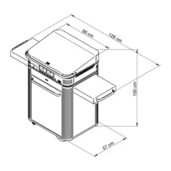 Pack Combo Plancha Electrique 65 Noir & Inox Avec Capot Noir - ENO -Barbecue Soldes Boutique combo plancha electrique enosign 65 acier noir inox 2