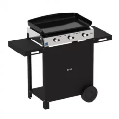 Combo Plancha Gaz Initial 65 + Chariot Acier Noir - ENO -Barbecue Soldes Boutique combo plancha gaz initial 65 chariot acier noir 5