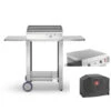 Planet Pack Plancha Elec Chef 55 Lisse + Chariot Ouvert + Housse + Capot -Barbecue Soldes Boutique ensemble plancha elec chef 55 pl lisse charhouscapot