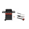Pack + Barbecue Hybride Gaz & Charbon Gas2Coal 330 2.0 3 Brûleurs + Set D'ustensiles -Barbecue Soldes Boutique pack barbecue hybride gaz charbon gas2coal 330 20 3 bruleurs set d ustensiles