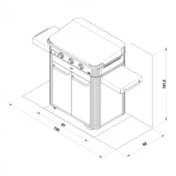 Combo Plancha Enosign Gaz 80 Inox 2023 Avec Capot Inox - ENO -Barbecue Soldes Boutique pack combo plancha enosign gaz 80 inox 5
