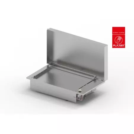 Plancha Gaz Encastrable Inox Oasi 80 Cm Plaque Lisse + Couvercle - PLANET 3 Plancha Gaz Encastrable Inox Oasi 80 Cm Plaque Lisse + Couvercle - PLANET