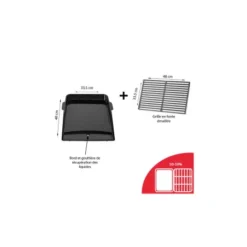 Weber Plancha Genesis + 1/2 Grille Genesis (Réf. 17853) -Barbecue Soldes Boutique plancha genesis 1 2 grille genesis 2